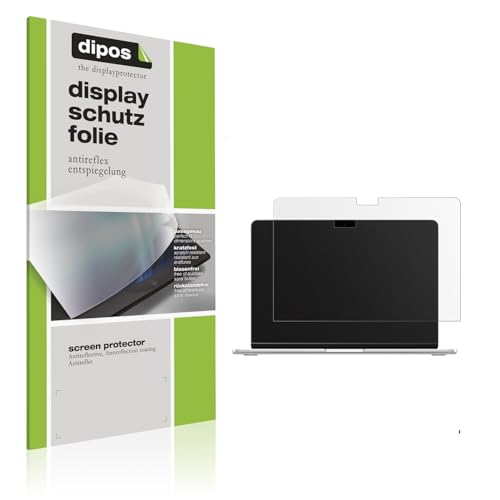 dipos I 2x Schutzfolie matt passend für Apple MacBook Air 13 Zoll M4 2025 Folie Bildschirmschutzfolie, Ultra-Dünn, Hülle-Friendly, Fingerprint-Kompatibel