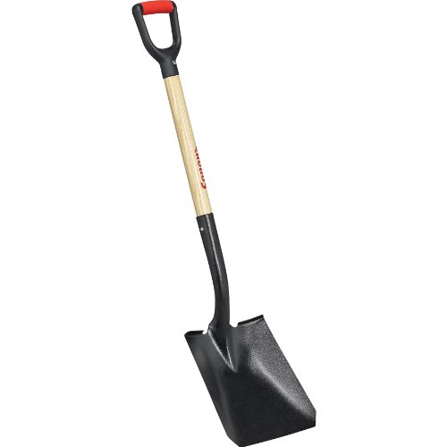 Corona Clipper SS27010 16 Gauge Tempered Steel Square Shovel with 30-Inch Wood Handle