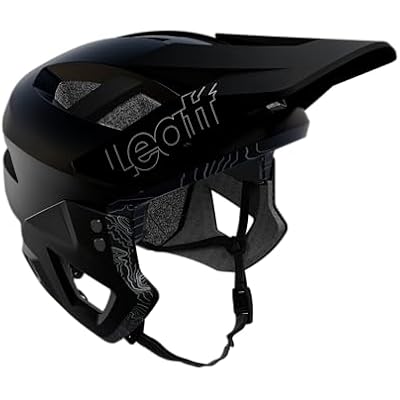 Leatt MTB Enduro 2.0 Helmet - Detachable Full Face & Convertible Mountain Bike Helmet with Removable Chin Bar & Adjustable Visor (Junior XS 50-54cm, Stealth)