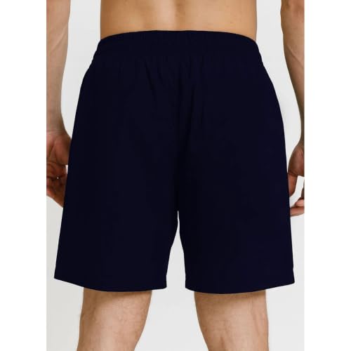 Image of A.A Fashion Zone Men's Casual Elastic Waist Drawstring Shorts with Side Pockets | Comfortable Summer Sports Lounge Gym Beach Shorts | 2 Pack Combo
