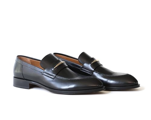 Jo Ghost 5423 Italian Black Leather Slip On Shoes3
