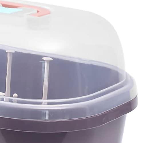 Baby Bottle Holder, Portable Large Capacity Toddler Bottles Storage Box With Lid Cover Anti-Dust Protection And Cutlery Storage Baby Bottle Drying Rack For Baby At Home Kitchen Travel Outdoors(3#) #TOP2