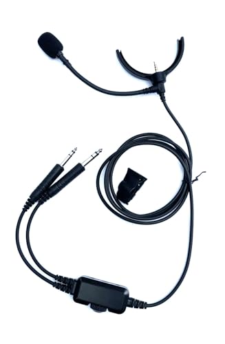 Crystal Mic Pro Typhoon with TSOd Intricon Microphone. Compatible with WH-1000XM5 Noise Cancelling Headphones. Transforms Your Headphone into ANR Aviation Headset.