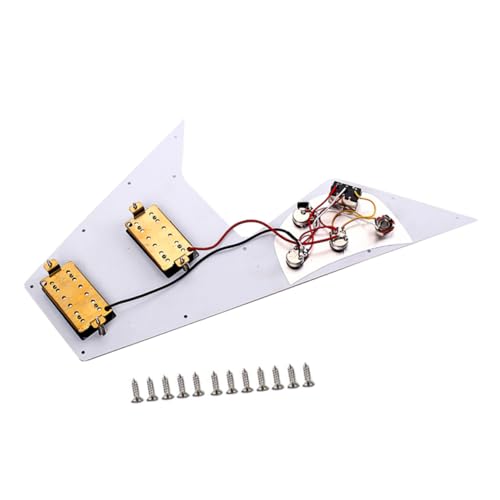 Plaque de protection pour guitare électrique iplusmile blanche pour jouer sur scène sans rayure