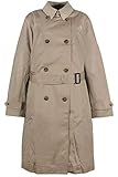  Sheego Trenchcoat Mantel Wintermantel Jacke Gehrock Damen, Farbe:Hellbraun, Damengrößen:54