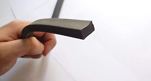 Sponge Rubber Seal Solid 0.39" Height X 0.59" Width  Universal weatherstrip Extrusion Neoprene Strip (50 Feet)