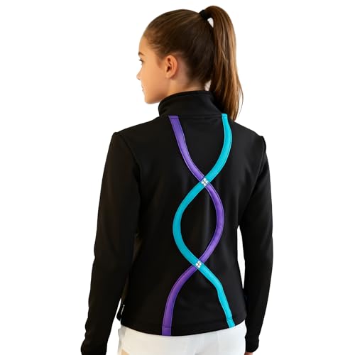 girls skating jacket women39s training figure skating top fleece