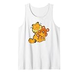 Garfield Hugging Pooky Cartoon Cat Tank Top