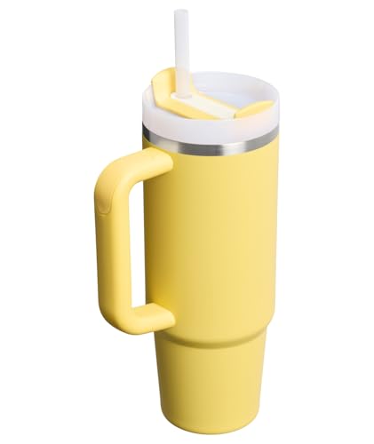 Image of STANLEY Quencher H2.0 Tumbler with Handle and Straw 30 oz | Flowstate 3-Position Lid | Cup Holder Compatible for Travel | Insulated Stainless Steel Cup | BPA-Free | Daffodil