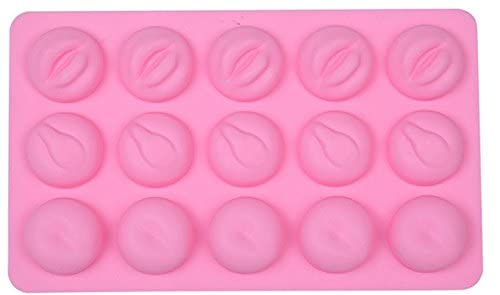 1 Pcs Pink 15-in-1 Fun Shape Chocolate Fondant Cake Decoration Baking Silicone Mold for Chocolate Candy Muffins Jelly Ice Cube Decoration Set