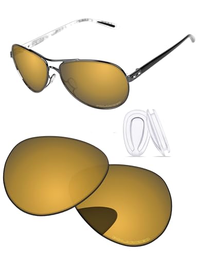 Image of Replacement Lenses & Nosepads for Oakley Feedback OO4079 59mm Sunglass - Precision Fit, UV Block & Impact Resistant