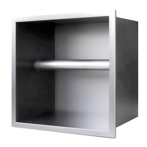Niche de douche rouge pour salle de bain design, étagère de rangement inox 18 cm moderne