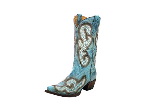 Corral Western Boot Girls Cowboy Riding Heel Turquoise A3150
