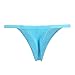 YOYI FASHION Women Cotton Low Rise Soft Breathable T-Back G-String Thong Panties (XS/S, Blue-6 Packs)