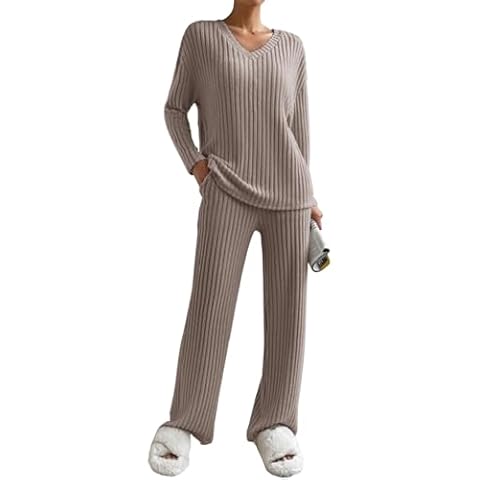 CheChury Women's Knitted Lounge Set Cover