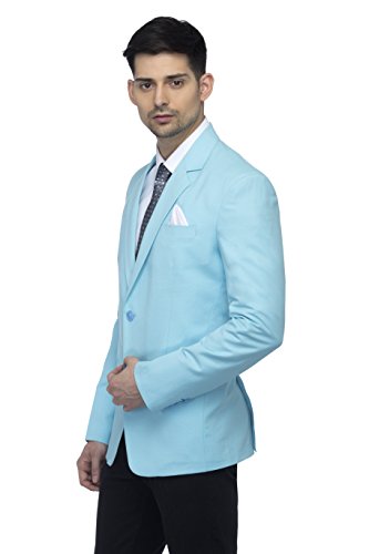 Image of FAVOROSKI Designer Men's Slim Fit Notched Lapel Single Breasted Solid Blazer