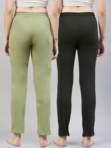 Image of BLINKIN Women Cotton Stribed Casual Style Pyjamas|Lowers With 2 Side Pockets : Ideal For Night Wear & Comfort Wear - The Ultimate Relaxed Fit Track Pants (Combo-608)