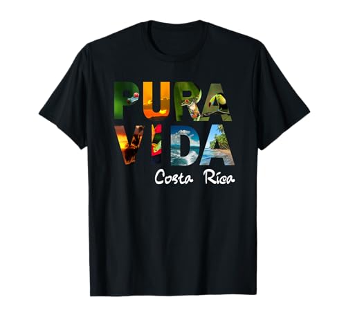 Pura Vida Costa Rica Hombres Mujeres Niños Amigo Regalo Recuerdo Camiseta