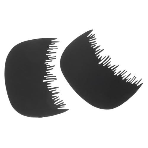 DEARMAMY Hairline Fiber Comb Set 2pcs with Hairline Comb Guard for Men and Women Hair Thickening Tool Barber Hair Styling Accessories