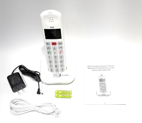 Teléfono Inalámbrico con Botones Grandes y Identificador de Llamadas miniatura 4