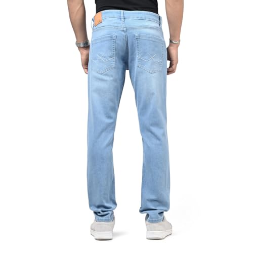 Image of WROGN Men's Slim Fit Jeans | Cotton Stretch | Solid | Casual Denim