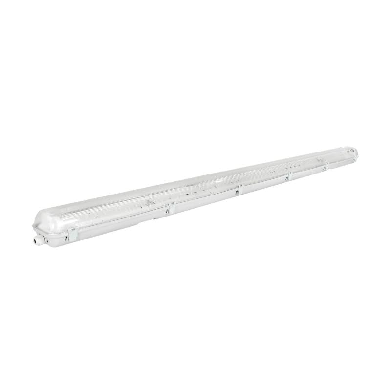 Bemko Boîtier étanche LED 150cm - IP65 - Double tube 2x58W - Résistant aux chocs IK08