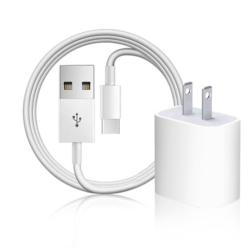 5V 2A Wall Charger Adapter for AirPods 4 4th Generation,AirPods Max 2024 Headphone,AirPods Pro 2/2nd 2023 Earbuds, iPad 10th Gen, iPhone 16 15 Pro Carplay USB a to USB C Charger Charging Cord Cable