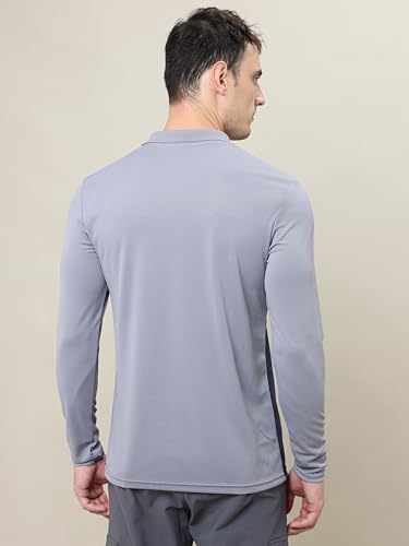 Image of TECHNOSPORT Men's 100% Polyester Slim Fit T-Shirt - (P710 P ) Pack of 1