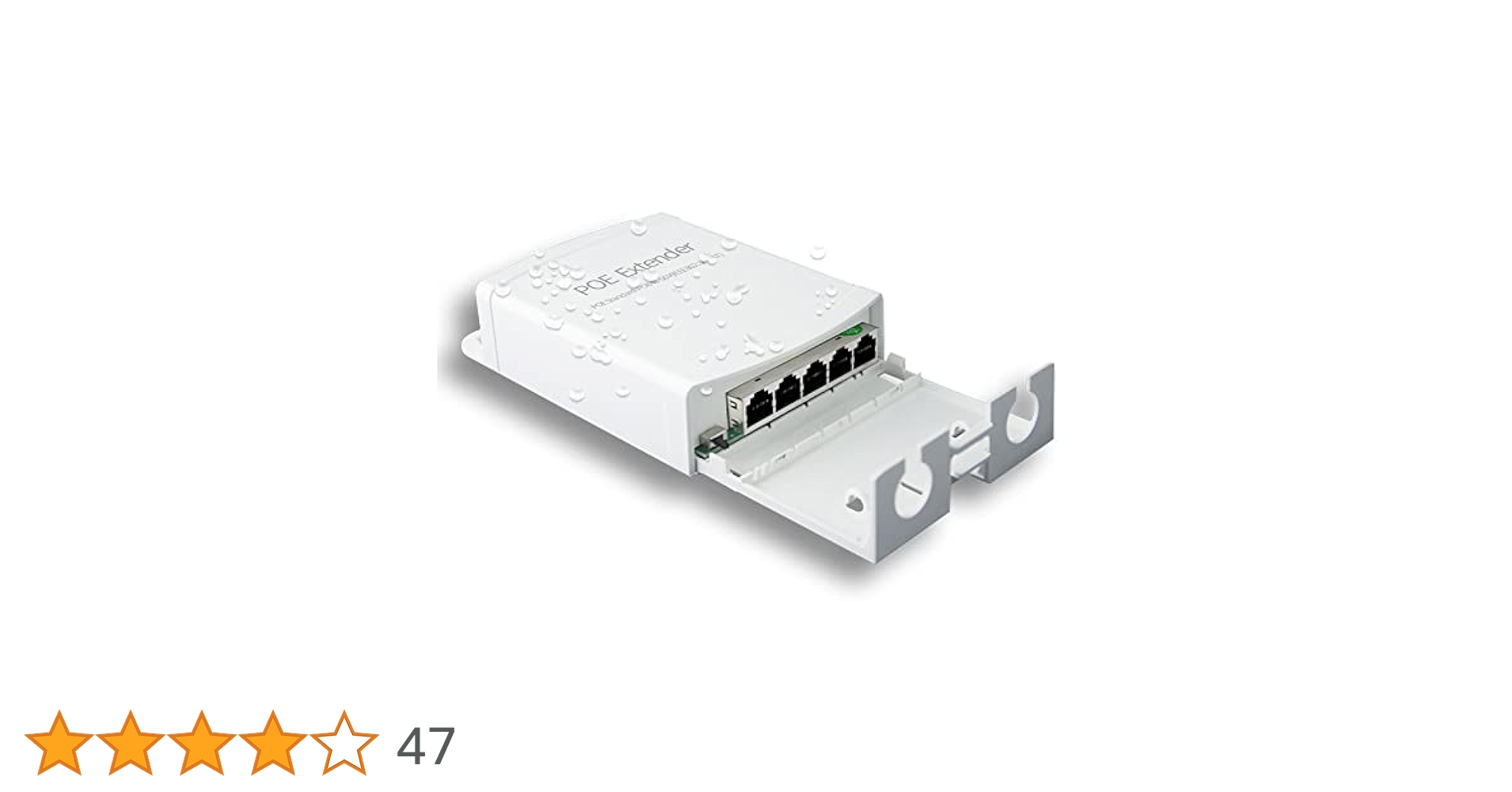 PoE エクステンダー　4個 PoEエクステンダー IP67 防水対応 LAN100m延長 PoE 受電 給電