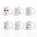Imagen de Homezone Juego de 6 tazas de café de porcelana de cerámica de 350 ml