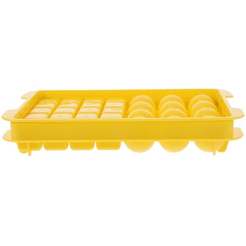 Molde para cubitos de hielo de plástico amarillo Beaupretty miniatura 1