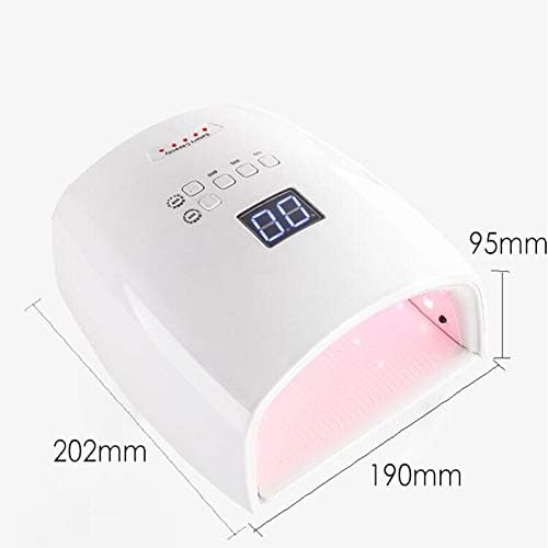 Nail Dryers 48W Red Light Rechargeable Nail Lamp UV Light for Nails Wireless Nail Blower Dryer Cordless Nail UV LED Lamp Nail lamp (Color : Red Light Plugs Type : AU)