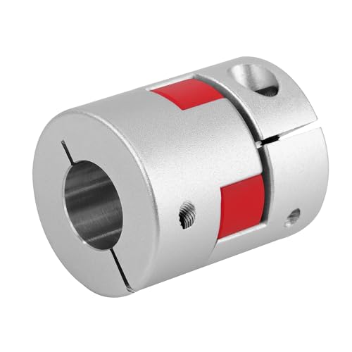 Ciruela Eje Acoplamiento 14 x 14 mm Acoplador Flexible Elástico de Aleación de Aluminio, D30 x L35 Conector De Acoplador De Motor Paso A Paso Cnc Servomotor