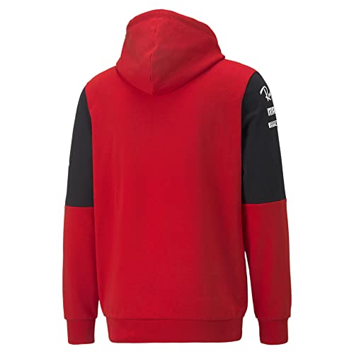PUMA SF Team Hoodie Felpa, Rosso Corsa, XXL Uomo