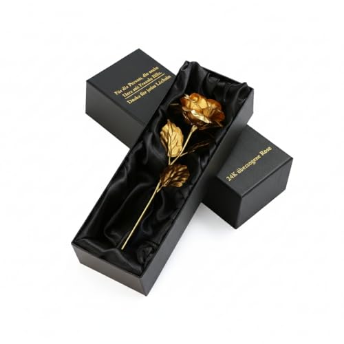 H E L P Y - Ewige Rose aus Gold - Luxuriöser Geschenkbox - Für Sie Ehefrau Mutter Freundin Partnerin - Muttertag - Frauentag & Ostern - Neu 2026