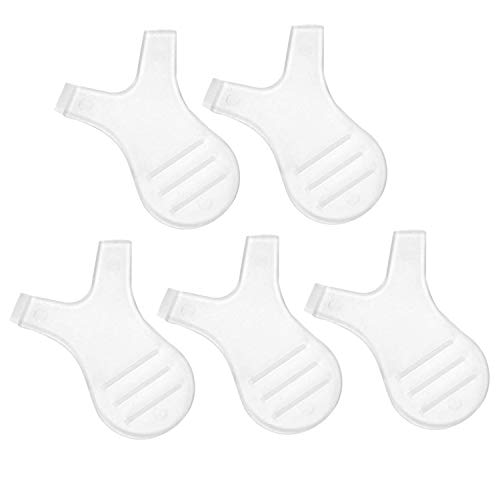POFET 5 Piezas Cepillos PestañAs Para RíMel En Forma de Y Silicona, Transparente Injerto Separador Levantamiento de PestañAs Peine Lifting PestañAs Herramienta Belleza ExtensióN
