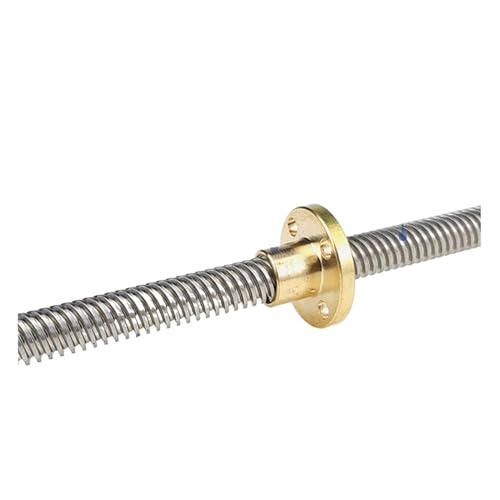 Metal Ball Screw nut T8 Lead Screw Trapezoidal Rod Lead 8mm Length 100mm-1000mm with Copper Nut(100mm)
