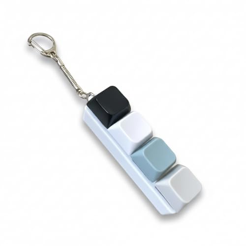 Tastiera Fidget Toys per Adulti,Portachiavi Fidget Tastiera,Portachiavi Tastiera,Finger Fidget Clicker Keychain,portachiavi antistress, Tastiera Portachiavi Antistress（Quattro colori）