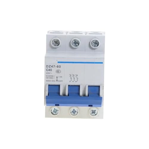 Mini disjoncteur 32A Type C 3 pôles DZ47-60 pour stabiliser le réseau triphasé 400V