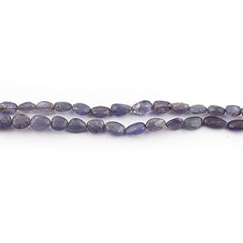 Perles tanzanite briolettes polies à perçage précis pour un enfilage de bijoux fluide