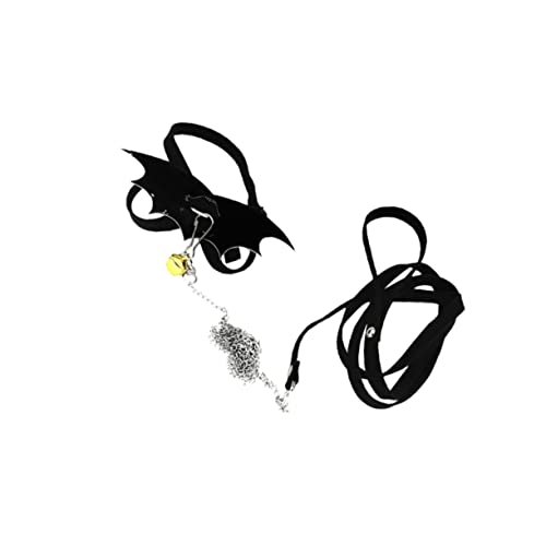 HEMOTON Turtle Wing Design Adjustable Harness Strap Leash for Outdoor Walking Control Reptile Pet Supplies Lightweight and Durable Black Design for Turtles and Animals