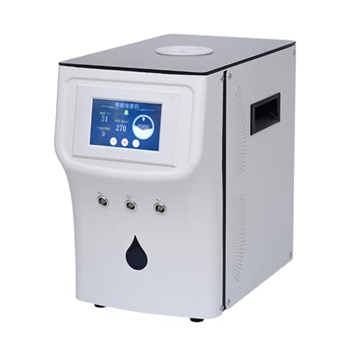 GERAZAHO Alkaline Water Lonizer Electrolyzed, Concentrations up to 99.99%, Hydrogen Water Generator, LED Touch Display, Flow Rate Adjustable Inhalation Machine