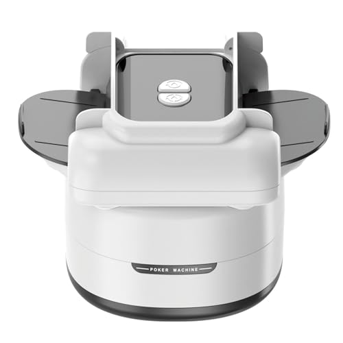 Automatic Card Shuffler, Card Shuffler 4 Deck Automatic Pokers Cards Shufflers, Rechargeable Portable Electric Shufflers,360/180 Dealing, for Playing Uno, Blackjacks, Pokers Cards Games