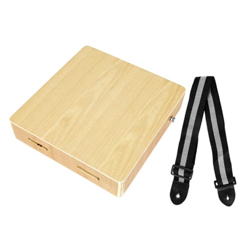 Yardwe Box Ash Cajon Drum Portable Box Drum for Travel Durable Design for Adults Develops Music Skills Rhythm Great present for Young Musicians