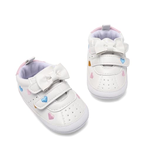 Image of Clowora Baby Boys Girls Shoes Non-Slip Rubber Sole Sneakers Infant First Walking Toddler Crib Shoes Newborn Loafers Flats.