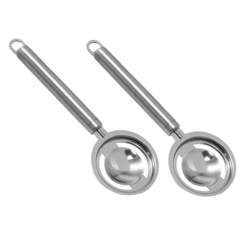 Healifty 2Pcs Egg Separators Yolk Dividers Egg White Filters for Effortless Cooking Kitchen Egg Sieves for Baking Meal Prep