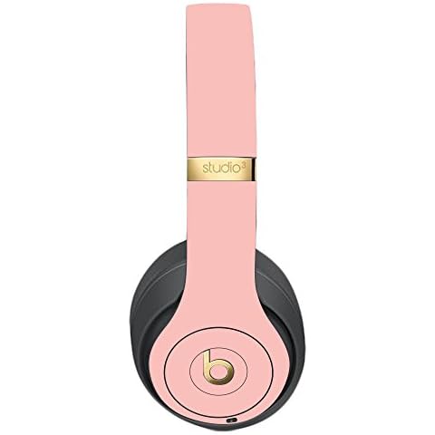 MightySkins Skin Compatible with Beats Studio 3 Wireless - Solid Blush | Protective, Durable, and Unique Vinyl Decal wrap Cover | Easy to Apply, Remove, and Change Styles | Made in The USA Cover