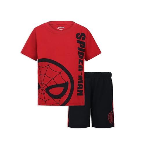 Image of Marvel Spider-Man Boys 2 Piece Short Sleeve T-Shirt and Shorts Set for Toddlers
