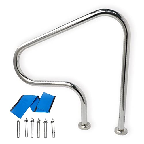 Barandilla para piscina de acero inoxidable Fodalob 80x80 cm