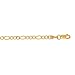 Ritastephens 14k Yellow Gold Figaro Chain Bracelet 7 Inches 3.1 Mm